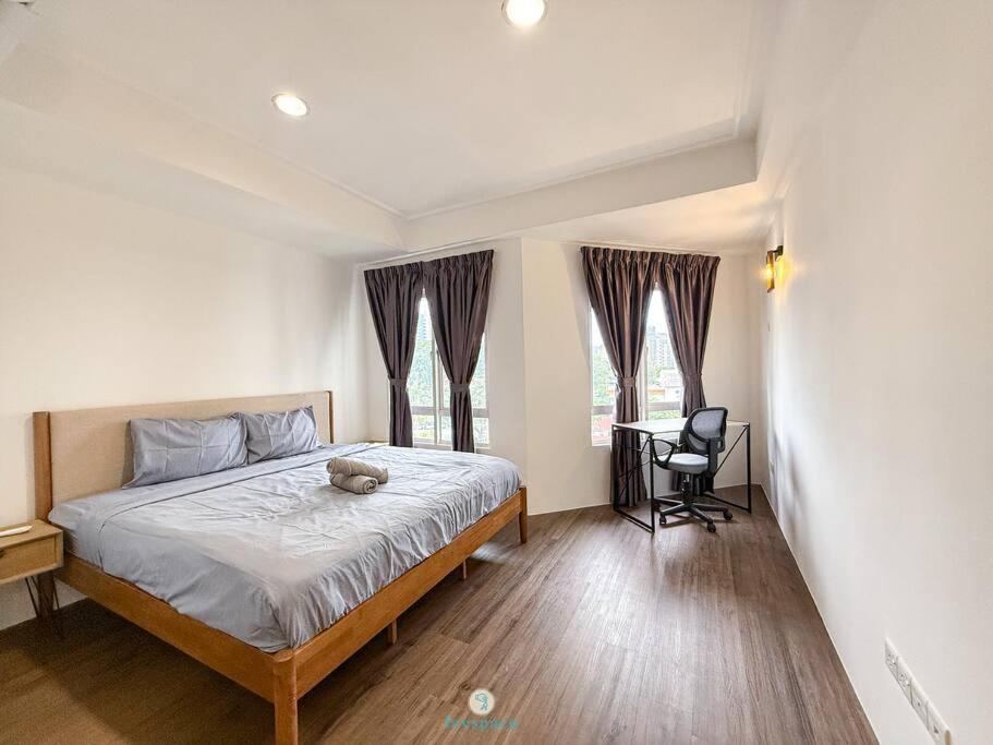 Cozy 3b2b 7 Pax - 5 Min To Klcc - Free Parking & Wifi Pangsapuri *
